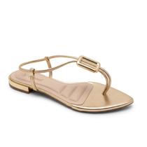 Sandália Rasteira Dourado Bebecê T2510071