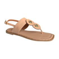 Sandalia rasteira feminina ajuste tornozelo alma shoes rc002-010