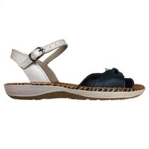 Sandalia Rasteira Feminina Anatomica Couro Legítimo Off White Fivela Sandalia Rasteira Feminina Anatomica Couro Legítimo Off White Fivela