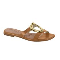 Sandalia Rasteira Feminina Beira Rio Confortavel Detalhe Metal 8560.101