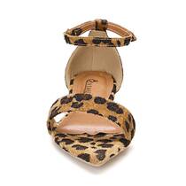 Sandália Rasteira feminina bico folha fino animal print onça Sandália Rasteira feminina bico folha fino animal print onça