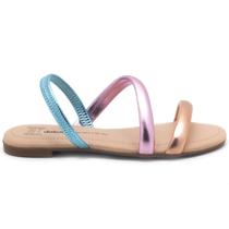 Sandalia Rasteira Feminina Casual Calce Fácil Multicolor Dakota Y0731