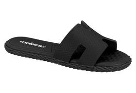 Sandalia Rasteira Feminina Com Design Moderno Preto