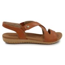 Sandália Rasteira Feminina Elástico Camel Usaflex R18040