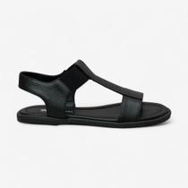 Sandália Rasteira Feminina em Couro