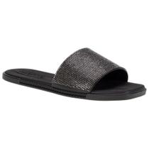 Sandália Rasteira Feminina Flat Slide Strass Moleca Sandália Rasteira Feminina Flat Slide Strass Moleca