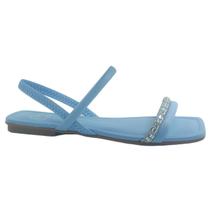 Sandália Rasteira Feminina Flat Tiras Moleca 5462111 Sandália Rasteira Feminina Flat Tiras Moleca 5462111