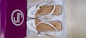 Sandalia rasteira feminina lacertus branco jamar