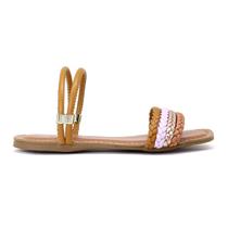 Sandália Rasteira Feminina. Laura Sofia Trança
