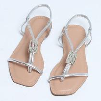 Sandália rasteira feminina linda e sofisticada