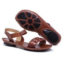 Sandália Rasteira Feminina Linha Confort Couro 121933 Havana Sandália Rasteira Feminina Linha Confort Couro 121933 Havana