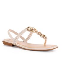 Sandália Rasteira Feminina Moda Mississipí MF012 - Nude Sandália Rasteira Feminina Moda Mississipí MF012 - Nude