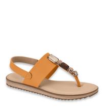 Sandália Rasteira Feminina Modare Pedrarias Conforto 7141120 - Tangerina - 39 Sandália Rasteira Feminina Modare Pedrarias Conforto 7141120 - Tangerina - 39