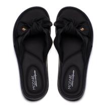 Sandália Rasteira Feminina Modare Ultra Conforto Soft Preto