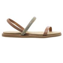 Sandália Rasteira Feminina Moleca 5443.231 Creme