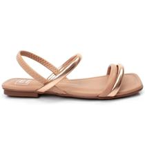 Sandália Rasteira Feminina Moleca 5462.111 Metalizado Premium