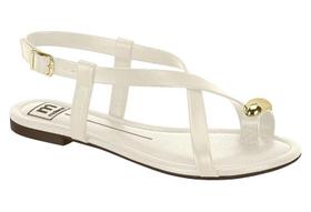 Sandalia Rasteira Feminina Moleca Dedo Metálico Fivela Delicada Sandalia Rasteira Feminina Moleca Dedo Metálico Fivela Delicada