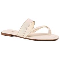 Sandália Rasteira Feminina Off White Akazzo 2887IC-01