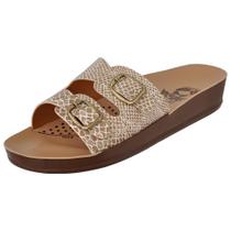 Sandália Rasteira Feminina Ortopédica Dia a Dia Conforto