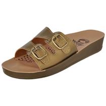 Sandália Rasteira Feminina Ortopédica Dia a Dia Conforto