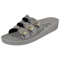 Sandália Rasteira Feminina Ortopédica Leve Conforto Casual