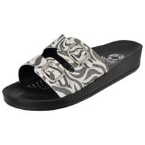 Sandália Rasteira Feminina Ortopédica Macia Conforto Casual