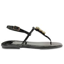 Sandália Rasteira Feminina Pedraria Casual Fivela Sandália Rasteira Feminina Pedraria Casual Fivela