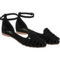 Sandália Rasteira Feminina Salomé Confortável Com Fivela Entrega Rapida Full