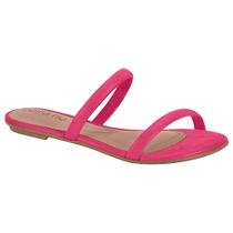 Sandália Rasteira Feminina Tira Dupla Pink Gloss Beira Rio 8384.649 Sandália Rasteira Feminina Tira Dupla Pink Gloss Beira Rio 8384.649