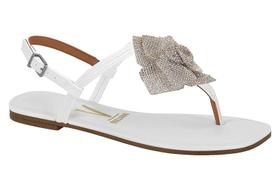 Sandalia Rasteira Feminina Vizzano Detalhe Flor Delicada Estilosa