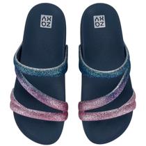 Sandália Rasteira Feminino Pepete Slide Zaxy Glitter 18956 Sandália Rasteira Feminino Pepete Slide Zaxy Glitter 18956