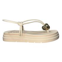 Sandália Rasteira Flatform Feminino Bebecê T2210-132 Bege Sandália Rasteira Flatform Feminino Bebecê T2210-132 Bege