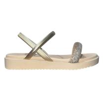 Sandália Rasteira Flatform Feminino Bebecê T2289-733 Dourado Sandália Rasteira Flatform Feminino Bebecê T2289-733 Dourado