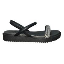 Sandália Rasteira Flatform Feminino Bebecê T2289-733 Preto Sandália Rasteira Flatform Feminino Bebecê T2289-733 Preto