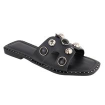 Sandalia Rasteira H Leruchel Detalhe Abs Confortavel Casual