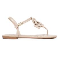 Sandália Rasteira LeRUCHEL Flor Nude