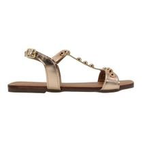 Sandália Rasteira Melshoes Feminina Ouro Sandália Rasteira Melshoes Feminina Ouro