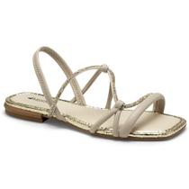 Sandália Rasteira Mississipi MC794 Feminina - Marfim Sandália Rasteira Mississipi MC794 Feminina - Marfim