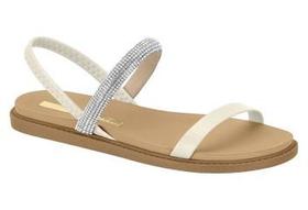 Sandália Rasteira Moleca Feminina Brilho Intenso Calce Fácil Sandália Rasteira Moleca Feminina Brilho Intenso Calce Fácil