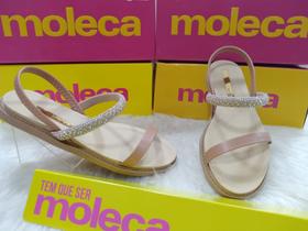 Sandalia rasteira moleca tira pronta strass np turim/elastico 5443.131 Sandalia rasteira moleca tira pronta strass np turim/elastico 5443.131