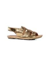 Sandália Rasteira Orcade Comfy Beatrice Couro Prata Velho Sandália Rasteira Orcade Comfy Beatrice Couro Prata Velho
