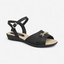 Sandália Rasteira Piccadilly Preta