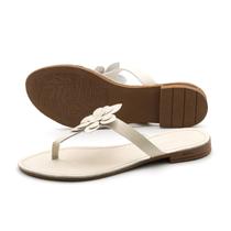 Sandália Rasteira Serena Bone - 18166SB Sandália Rasteira Serena Bone - 18166SB