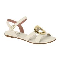 Sandalia Rasteira Tamanco Feminino Beira Rio Confortavel Detalhe Metal 8367.872