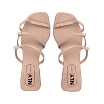 Sandália Rasteira Tiras Nós Basic Color Nly Comfort Sandália Rasteira Tiras Nós Basic Color Nly Comfort