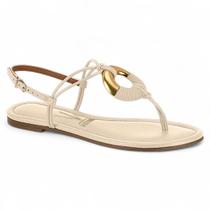 Sandalia Rasteira Vizzano Feminina Casual Tiras Macia Argola Sandalia Rasteira Vizzano Feminina Casual Tiras Macia Argola