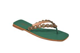 Sandália Rasteira Zalya Feminino Adulto Delicada Aberta - Ref Z10003