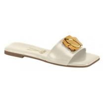 Sandália Rasteirinha Casual Feminino Vizzano 6553100 Branco