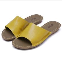 Sandália Rasteirinha Feminina Couro Chinelo Confortável