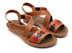 Sandália Rasteirinha Feminina Em Couro